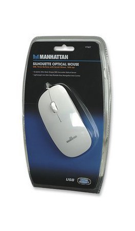 MINI MOUSE MANHATTAN OPTICO SILUETA ALAMBRICO 1000DPI USB BLANCO - Image 5