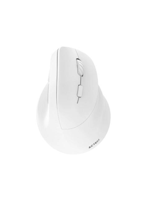 MOUSE ERGONOMICO ACTECK VIRTUOS FITT MI520 INALAMBRICO OPTICO 2.400DPI RF INALAMBRICO-BLUETOOTH BLANCO