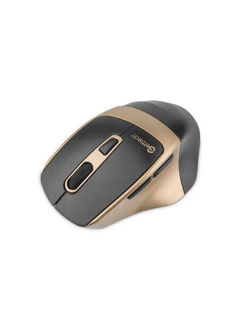 MOUSE ERGONOMICO GETTTECH WIRELESS 6D OFFICE INALAMBRICO BLUETOOTH USB 7200DPI NEGRO-ORO - Image 4