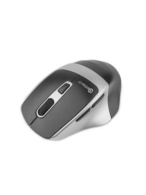 MOUSE ERGONOMICO GETTTECH WIRELESS 6D OFFICE INALAMBRICO BLUETOOTH USB 7200DPI NEGRO-PLATA - Image 3