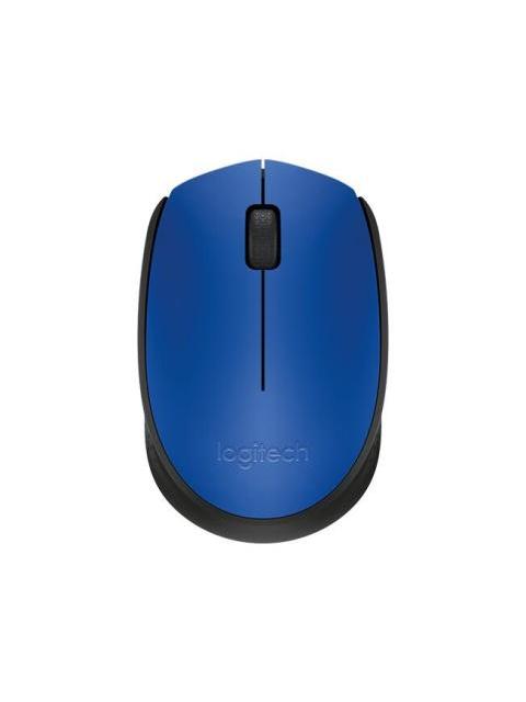 MOUSE ERGONOMICO LOGITECH OPTICO M170 INALAMBRICO USB 1000DPI NEGRO-AZUL