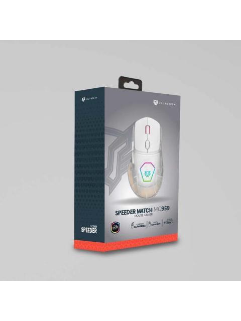 MOUSE GAMER BALAM RUSH OPTICO SPEEDER MATCH MG959 ALAMBRICO USB 10.000DPI BLANCO - Image 5