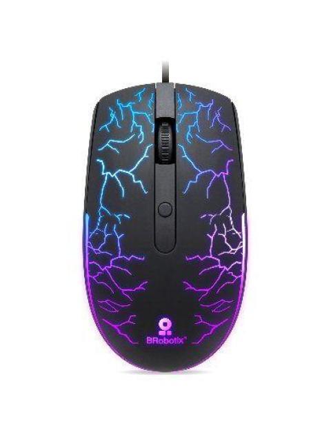 MOUSE GAMER BROBOTIX OPTICO STORM ALAMBRICO USB 1600DPI NEGRO-RGB 263946