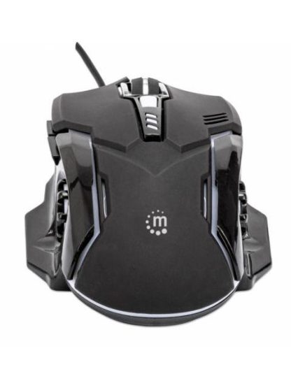 MOUSE GAMER ERGONOMICO MANHATTAN OPTICO ALAMBRICO USB 3200DPI NEGRO - Image 3