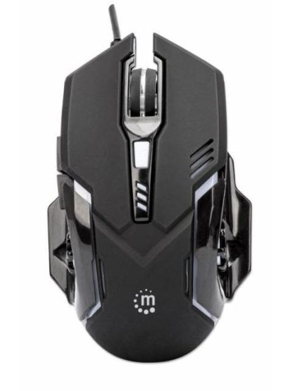 MOUSE GAMER ERGONOMICO MANHATTAN OPTICO ALAMBRICO USB 3200DPI NEGRO - Image 4