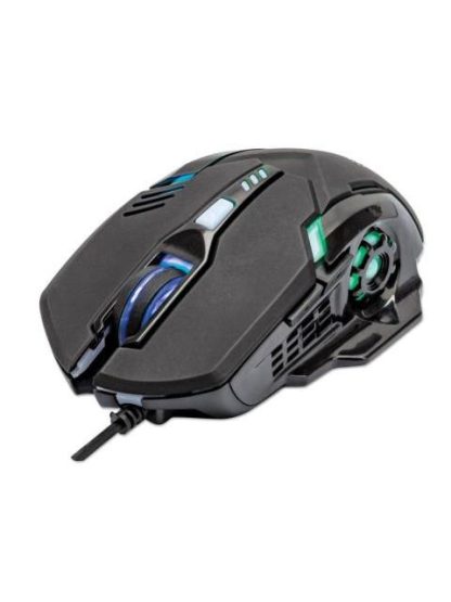 MOUSE GAMER ERGONOMICO MANHATTAN OPTICO ALAMBRICO USB 3200DPI NEGRO - Image 6