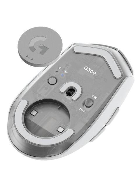 MOUSE GAMER LOGITECH G309 LIGHTSPEED INALAMBRICO OPTICO 25.600DPI RF INALAMBRICO-BLUETOOTH BLANCO - Image 5