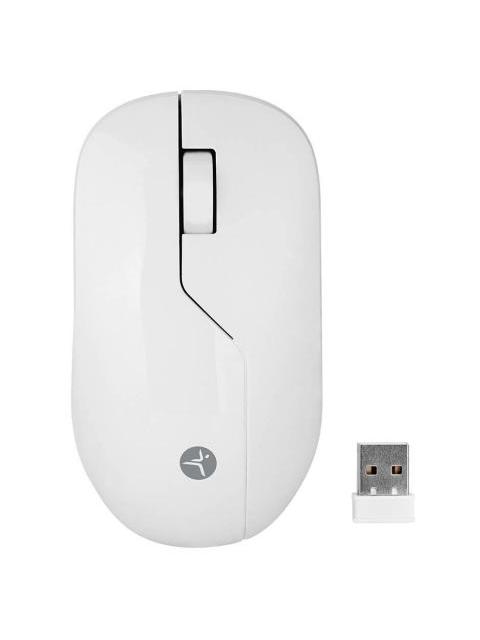 MOUSE INALAMBRICO ARMOR  RECARGABLE TECHZONE COLOR BLANCO 1200 DPI 3 BOTONES.