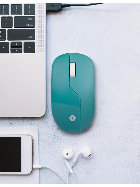 MOUSE INALAMBRICO ARMOR  RECARGABLE TECHZONE COLOR VERDE 1200 DPI 3 BOTONES. - Image 5