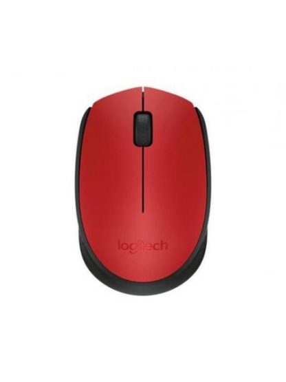 MOUSE ERGONOMICO LOGITECH OPTICO M170 INALAMBRICO USB 1000DPI NEGRO-ROJO - Image 2