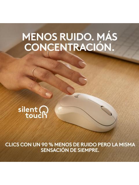MOUSE LOGITECH OPTICO M240 SILENT INALAMBRICO BLUETOOTH 4000 DPI BLANCO - Image 3