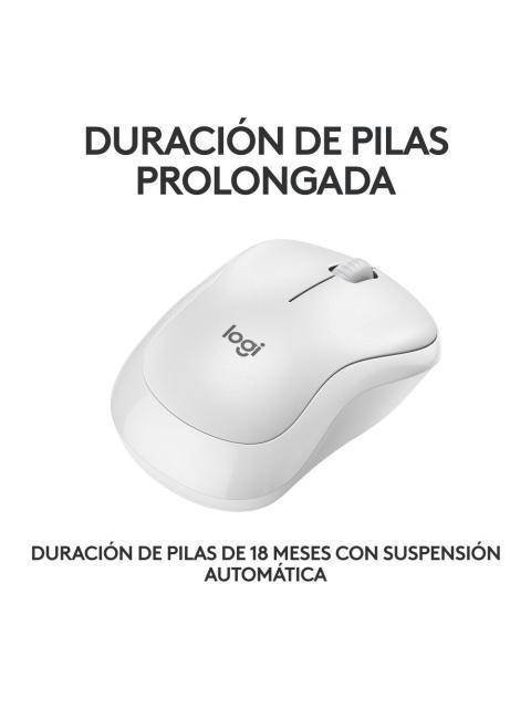 MOUSE LOGITECH OPTICO M240 SILENT INALAMBRICO BLUETOOTH 4000 DPI BLANCO - Image 4