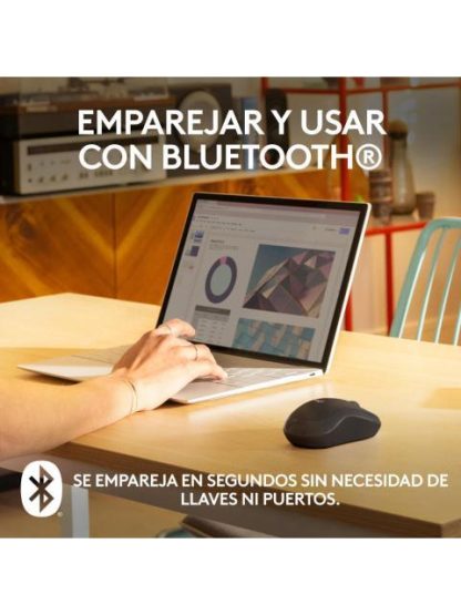 MOUSE LOGITECH OPTICO M240 SILENT INALAMBRICO BLUETOOTH 4000DPI GRAFITO - Image 2