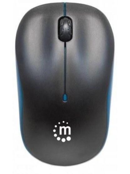 MOUSE MANHATTAN OPTICO SUCCESS INALAMBRICO USB 1000 DPI NEGRO-AZUL - Image 3