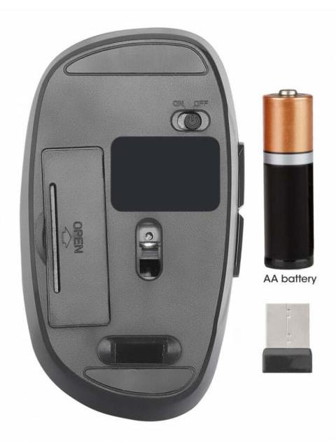 MOUSE MANHATTAN MW6185 INALAMBRICO OPTICO 1.600DPI RF INALAMBRICO NEGRO - Image 9