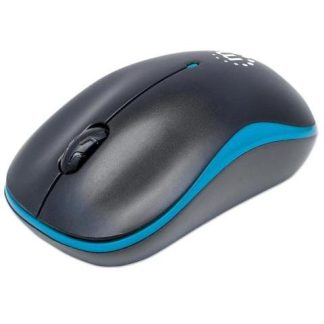 MOUSE MANHATTAN OPTICO SUCCESS INALAMBRICO USB 1000 DPI NEGRO-AZUL