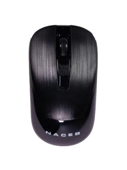 MOUSE NACEB NA-0137N INALAMBRICO OPTICO 1.600DPI BLUETOOTH-USB-A NEGRO