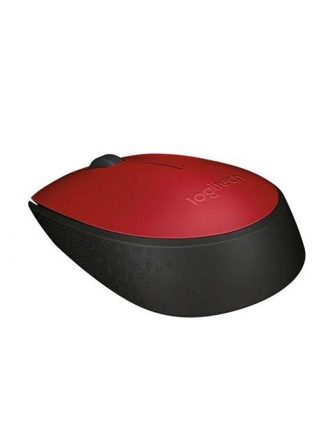 MOUSE ERGONOMICO LOGITECH OPTICO M170 INALAMBRICO USB 1000DPI NEGRO-ROJO - Image 3