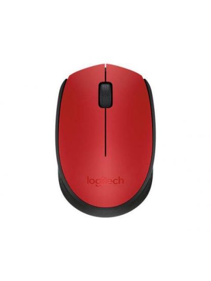 MOUSE ERGONOMICO LOGITECH OPTICO M170 INALAMBRICO USB 1000DPI NEGRO-ROJO - Image 4