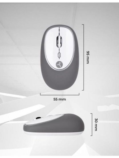 MOUSE TECHZONE OPTICO JELLY-MATE RF INALAMBRICO 1200 DPI GRIS - Image 4
