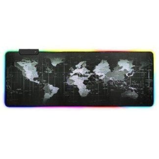 MOUSEPAD GAMER BROBOTIX PLANISFERIO XL RGB NEGRO-GRIS 651329