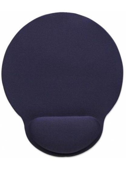 MOUSEPAD MANHATTAN CON DESCANSA MUNECAS DE GEL 20X24CM GROSOR 4MM AZUL MARINO