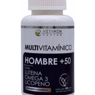 MULTIVITAMINICO HOMBRE 50 MAS 60 CAP VITAMIN CENTER