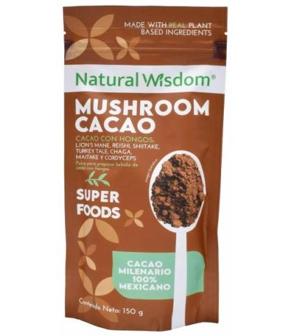 MUSHROOM CACAO 150 G NATURAL WISDOM
