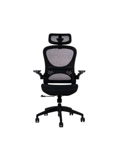 NACEB SILLA NA-09S3 RESPALDO CON REJILLA REPOSABRAZOS AJUSTABLES NEGRO