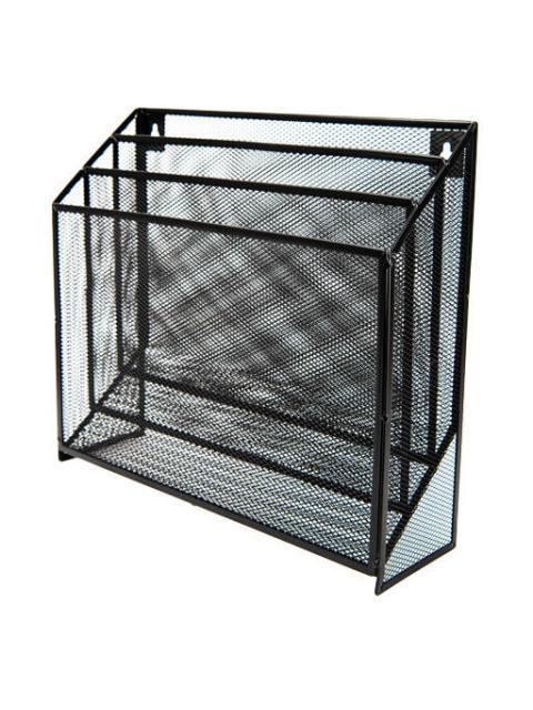 NEXTEP ORGANIZADOR DE MALLA METALICA NE-176 3 NIVELES NEGRO