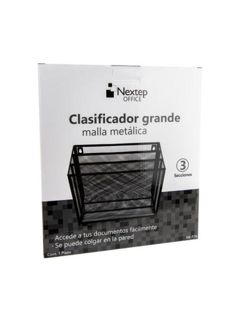 NEXTEP ORGANIZADOR DE MALLA METALICA NE-176 3 NIVELES NEGRO - Image 4