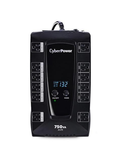 NO BREAK CYBERPOWER AVRG750LCD 450W 750VA ENTRADA 90-148V SALIDA 120V 12 CONTACTOS