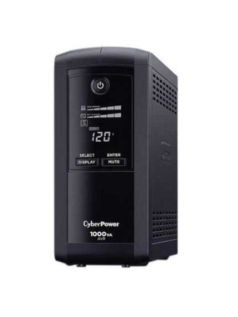 NO BREAK CYBERPOWER CP1000AVRLCDA LINEA INTERACTIVA 600W 1.000VA ENTRADA 90V - 120V SALIDA 90V - 120V 9 SALIDAS