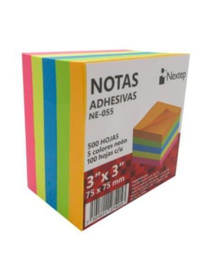 NOTA ADHESIVA NEXTEP 3X3 NEON C-500 HJ