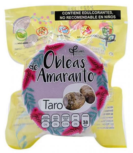 OBLEAS DE AMARANTO CON TARO 50 G NATURED C 12