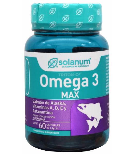OMEGA 3 MAX 60 CAP SOLANUM TURQUESA