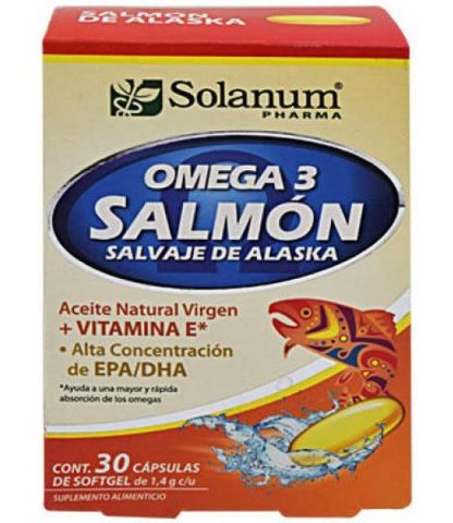 OMEGA 3 Y VITAMINA E 30 CAP SOLANUM