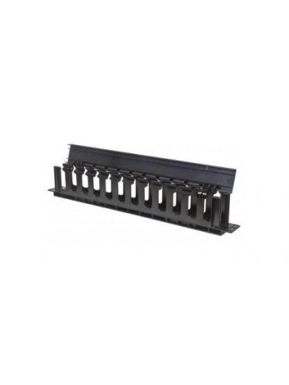 INTELLINET ORGANIZADOR DE CABLES HORIZONTAL 1U RJ-45 NEGRO - Image 2