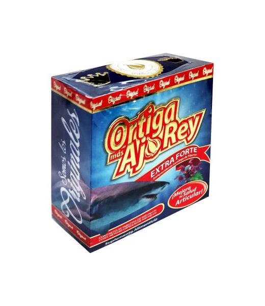 ORTIGA + AJO REY REFORZADO CON OMEGA 36 Y 9 30 TBS Y 60 CAPS MIEL SALUD Y VIDA