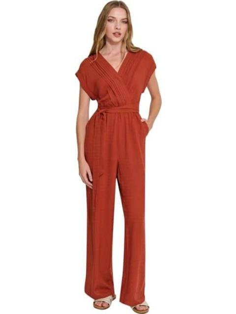 PALAZZO CON BORDADO ROJO LADRILLO HOLLY LAND