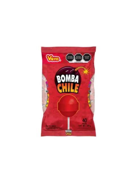 PALETA BOMBA CHILE RELLENA CON 40 PIEZAS DE 15 GR