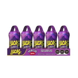 PALETA MUECAS ENCHILADA CHAMOY PAQUETE CON 10 PIEZAS