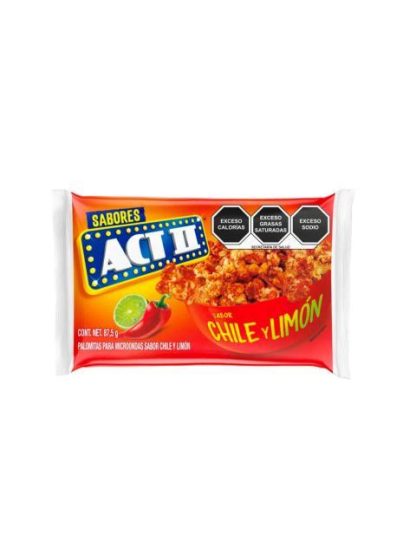 PALOMITAS ACT II CHILE LIMON DE 87.5 GR