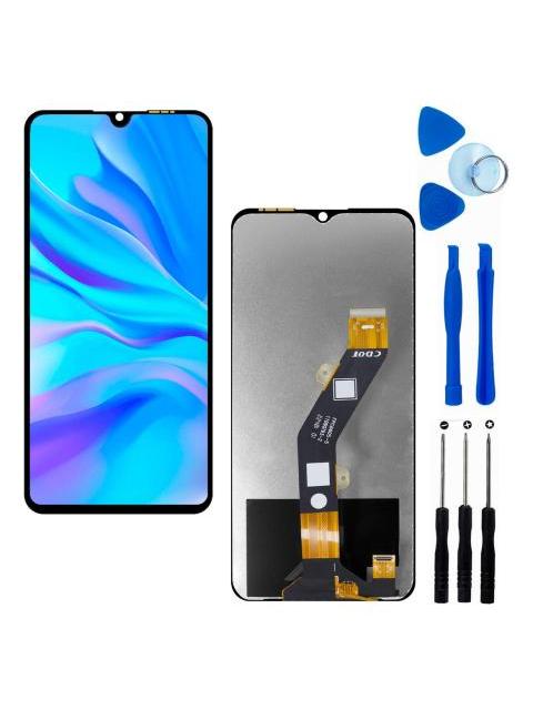 PANTALLA COMPLETA DISPLAY Y TOUCH INCELL COMPATIBLE CON TECNO SPARK 10C KL5K KL5M COLOR NEGRO