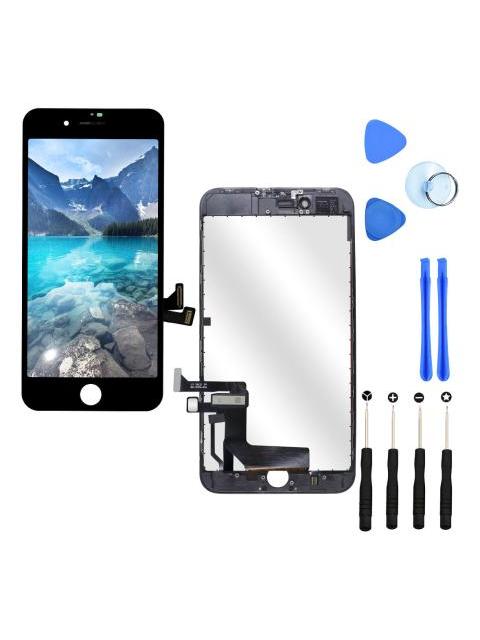PANTALLA COMPLETA PARA IPHONE 8 PLUS A1864 A1897 A1898 REPUESTO PARA CELULAR COLOR NEGRO