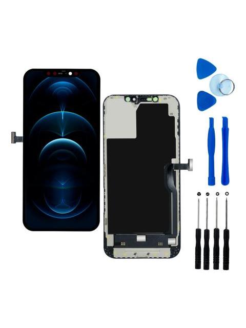 PANTALLA PARA IPHONE 12 PRO MAX A2342 A2410 A2411 A2412 AMOLED COMPLETA REPUESTO PARA CELULAR NEGRO