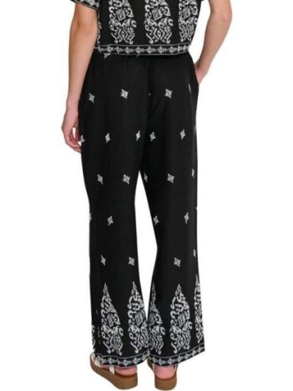PANTALON BORDADO NEGRO HOLLY LAND - Image 6