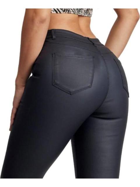 PANTALON CINTURA ALTA EFECTO PIEL NEGRO ATMOSPHERE DNM - Image 6