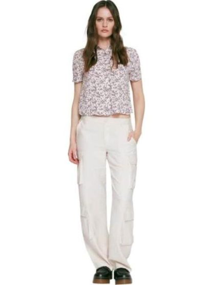 PANTALON CINTURA REGULAR MARFIL HOLLY LAND