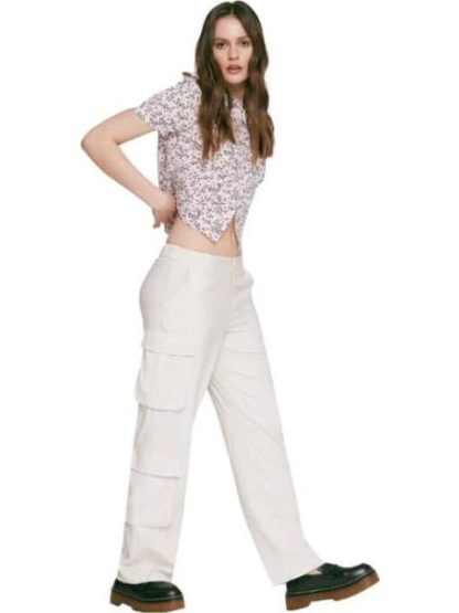 PANTALON CINTURA REGULAR MARFIL HOLLY LAND - Image 5
